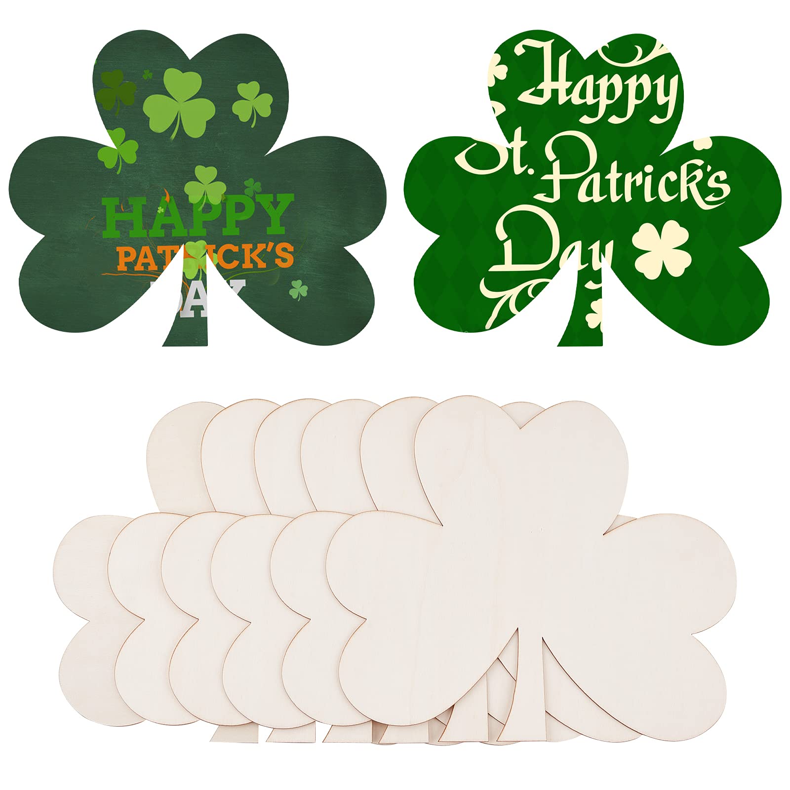 Bois de trèfle vierge haut de gamme pour ornements de la Saint-Patrick, NBEADS