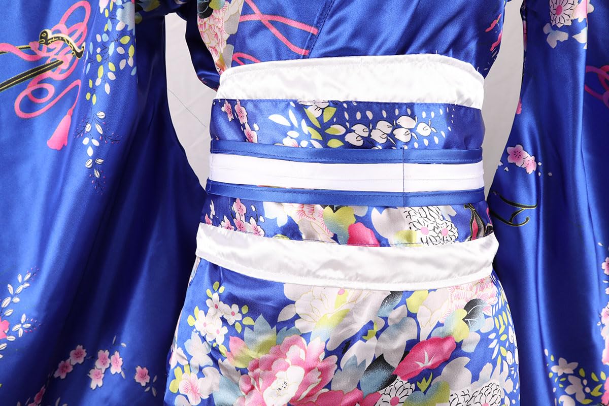 Kimono da donna tradizionale giapponese kimono vestito Halloween cosplay costume geisha yukata accappatoio