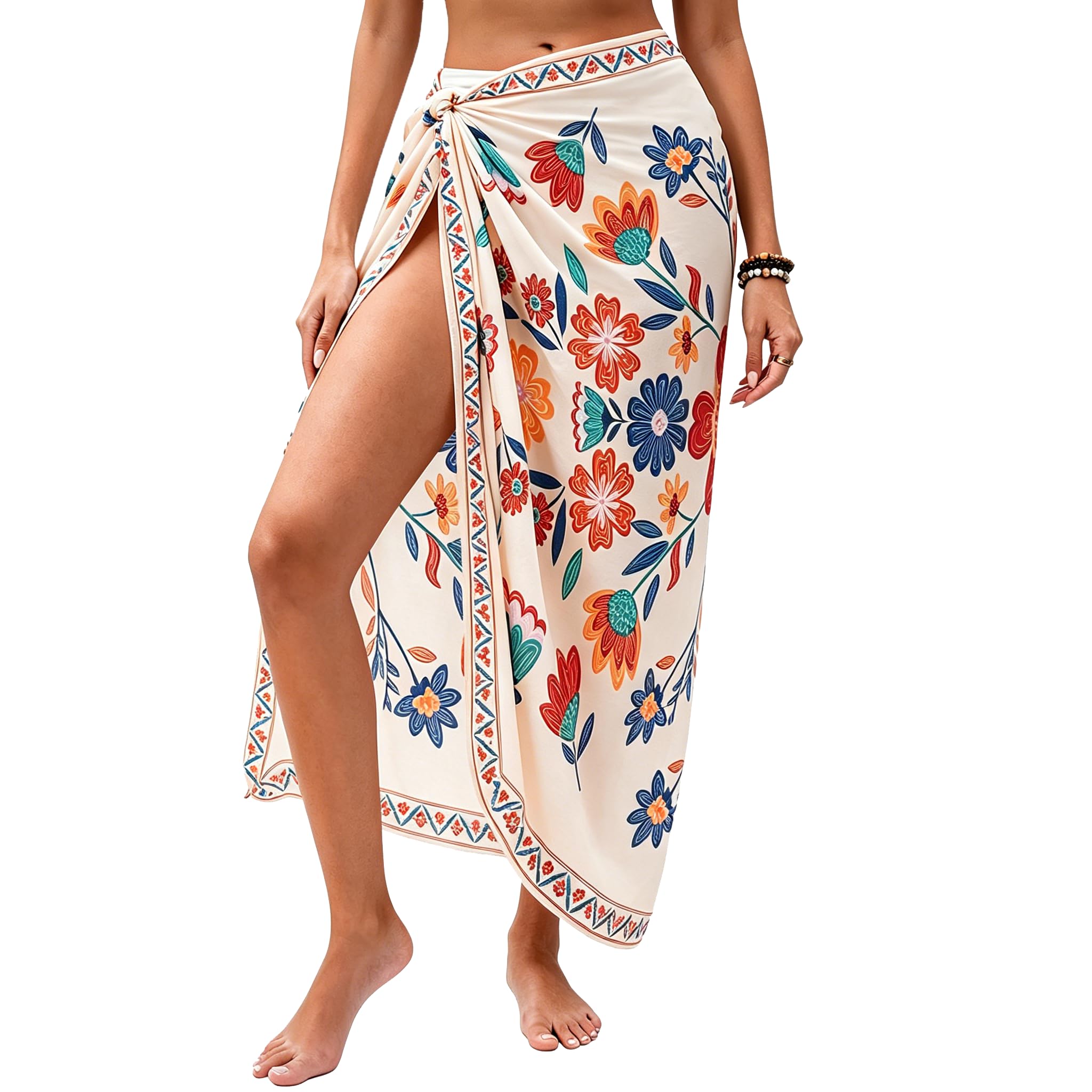 HORISUN Paréo de plage pour femme - Léger - Imprimé - Taille unique