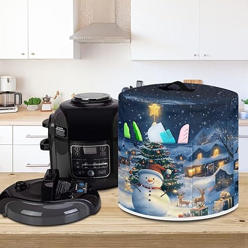 Miniatura 9 de Tutolipy Funda para olla a presión con bolsillo de almacenamiento, compatible con 3, 6, 8 cuartos de galón, accesorios para freidora de aire a