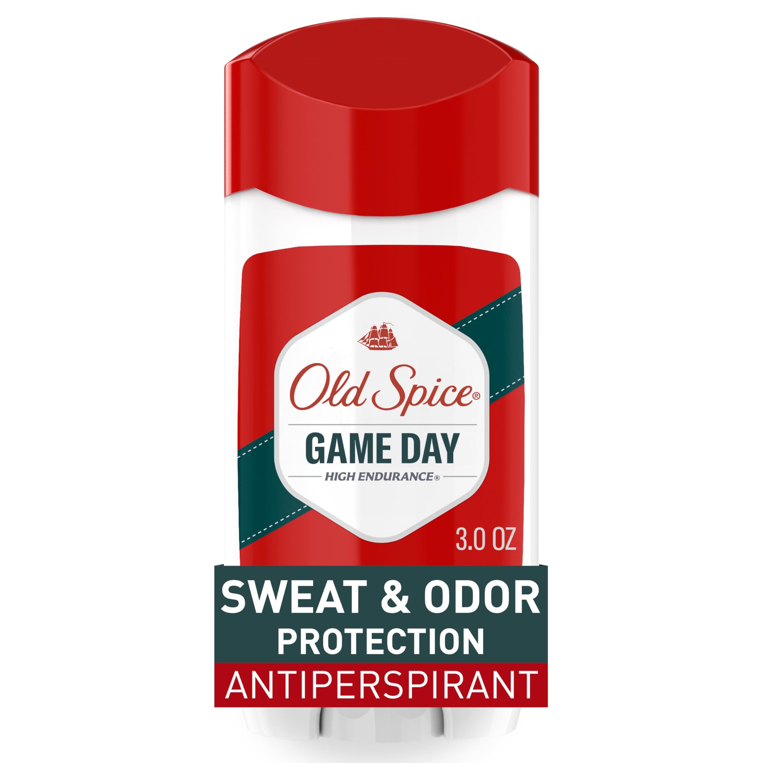 Old Spice Antiperspirant and Deodorant for Men, High Endurance, Game Day Long Lasting Stick, 3 Oz (Pack of 6)