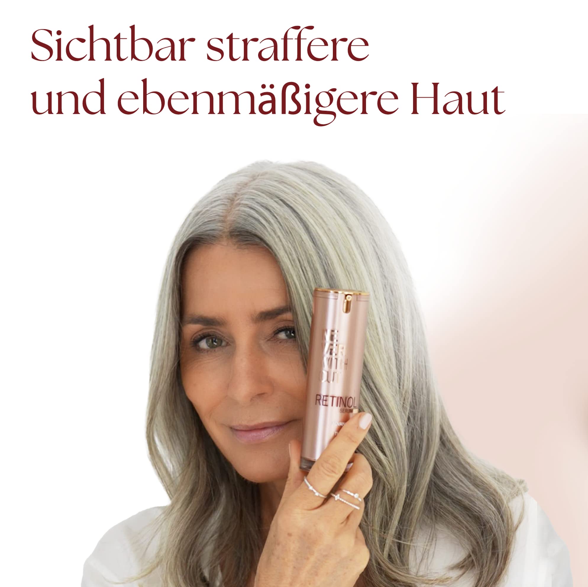 Retinol Serum – 2,5% Retinol-Copper-Peptid-Komplex (GHK-Cu) & Hyaluron für maximale Straffung, Kollagenaufbau & glatte Haut – intensives Anti-Aging Gesichtsserum, 30ml
