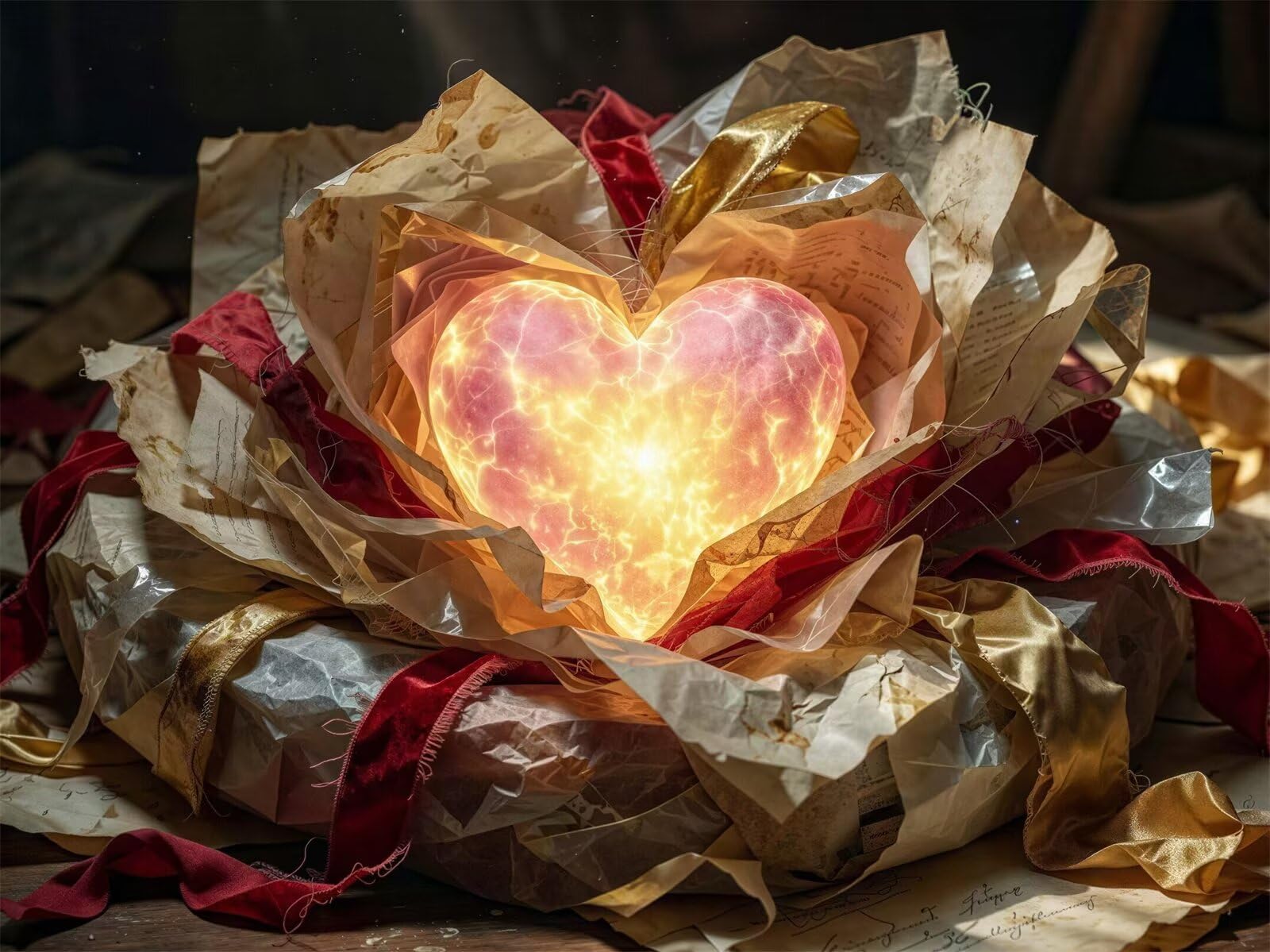 Puzzle 1314 pezzi per Adulti Cuore splendente, 75x50cm Puzzle Impossibile e Difficili, Puzzles Decorativo per Soggiorno e Camera, Idea Regalo per Amanti dei Puzzle