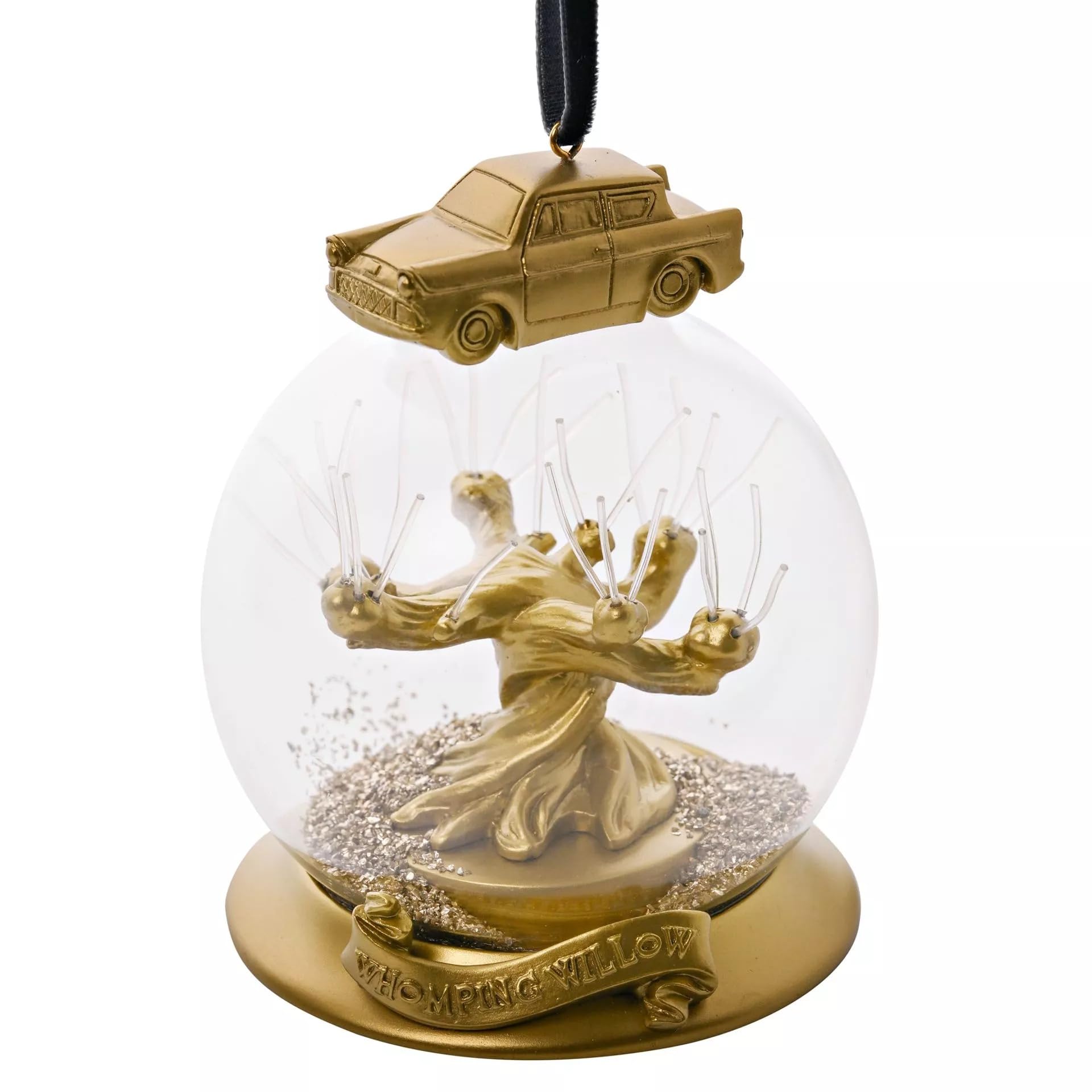 Warner Bros Harry Potter Alumni - Bola de Navidad con luces LED, diseño de sauce