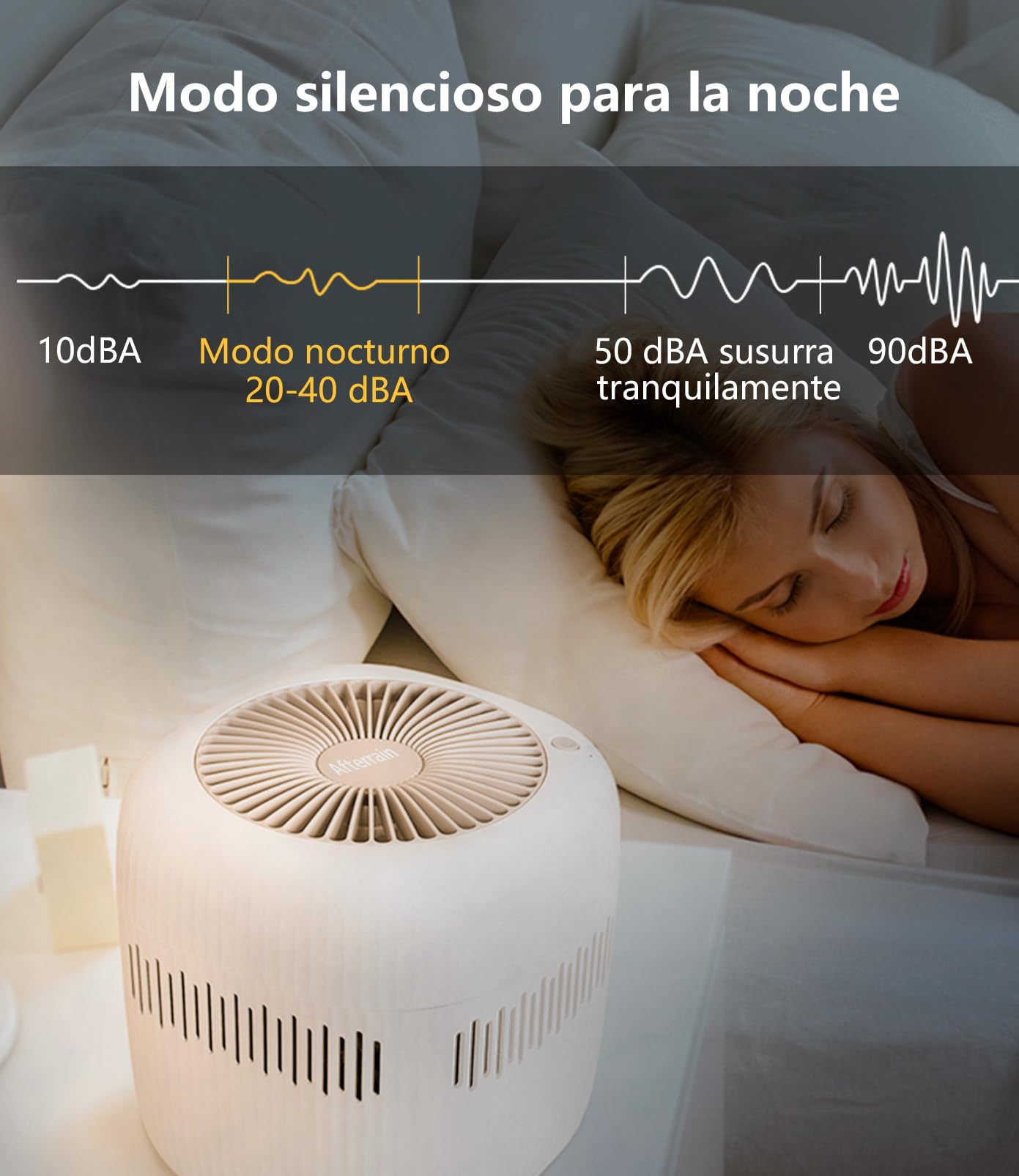 Mini humidificador de 2,5 litros para dormitorio oficina hotel USB sin niebla