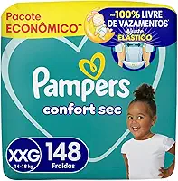 Fraldas Pampers Confort Sec XXG 148 Unidades