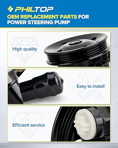 Miniatura 318 de PHILTOP Bomba de dirección asistida 20-806 OE apta para Aveo5 2007 2008, Aveo 2008, bomba de asistencia asistida 96801443, bombas de dirección