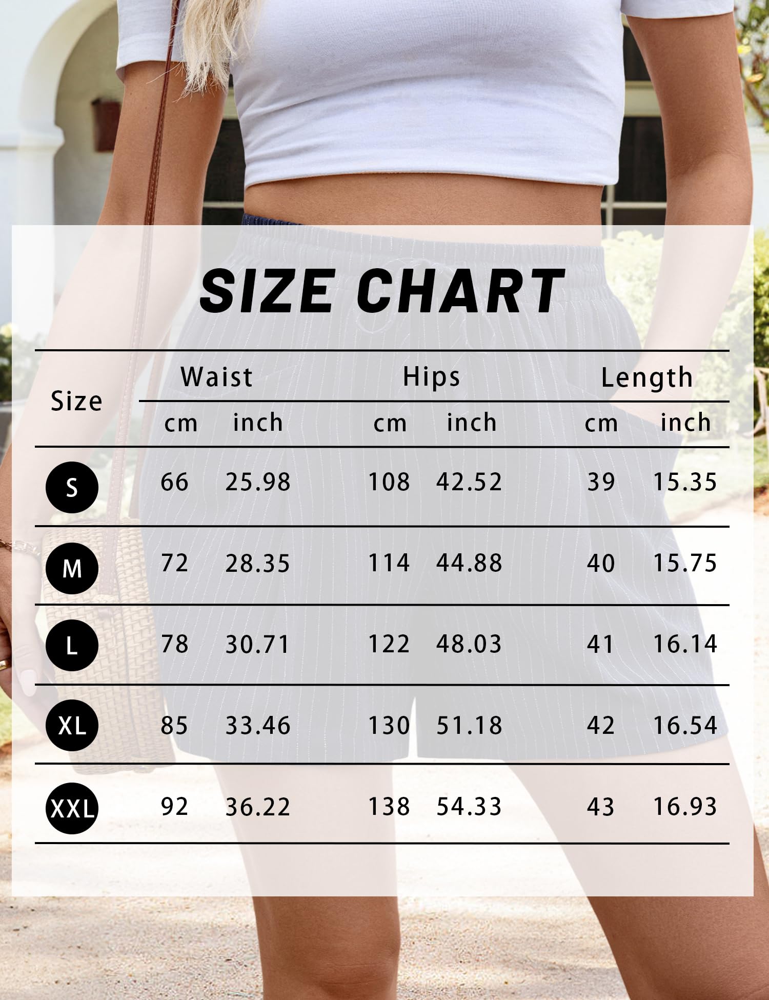 Rapbin Pantaloncini da donna estivi in lino e cotone, gamba larga, coulisse elastica in vita, pantaloncini casual con tasche