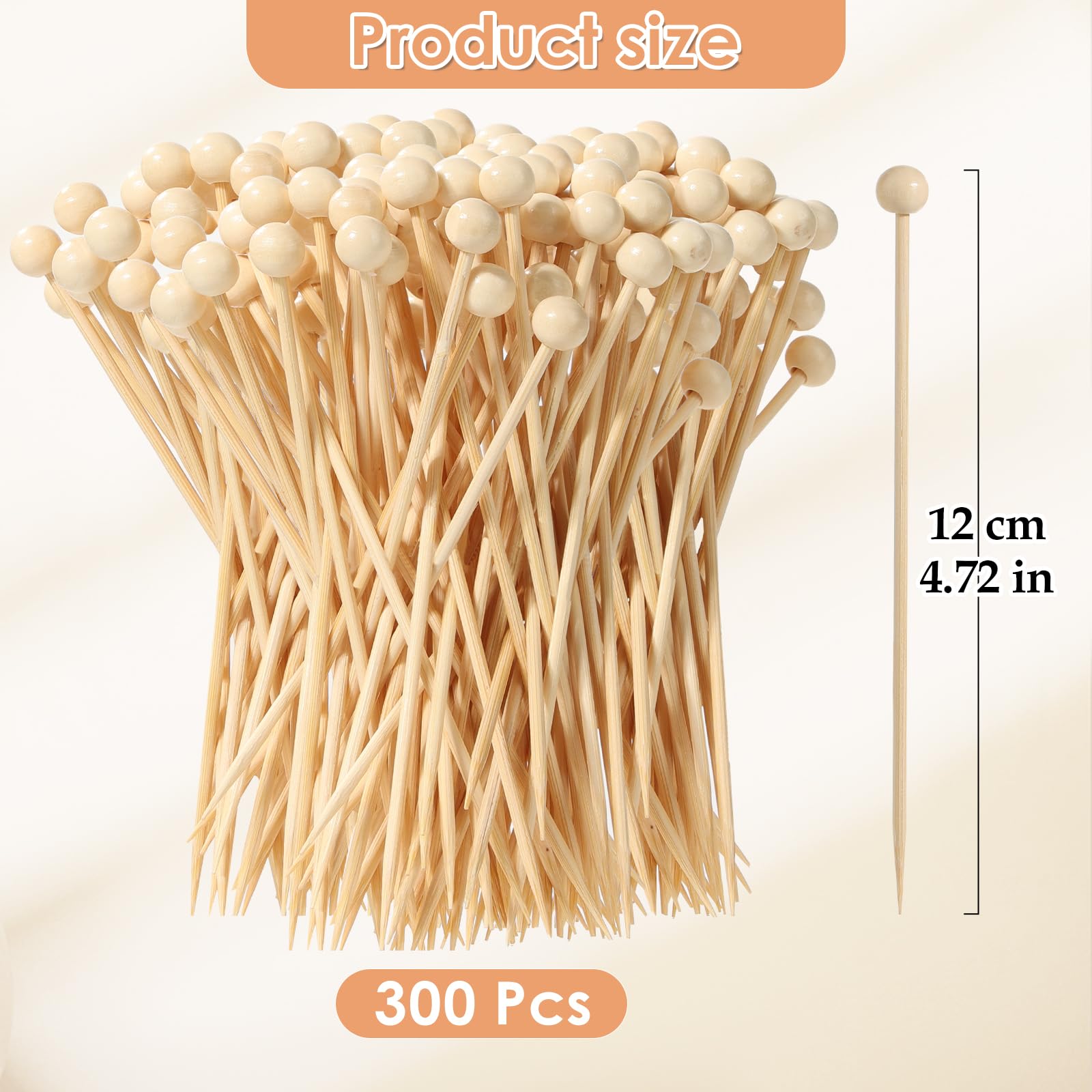 300PCS Cocktail Picks, Sublaga 4.7