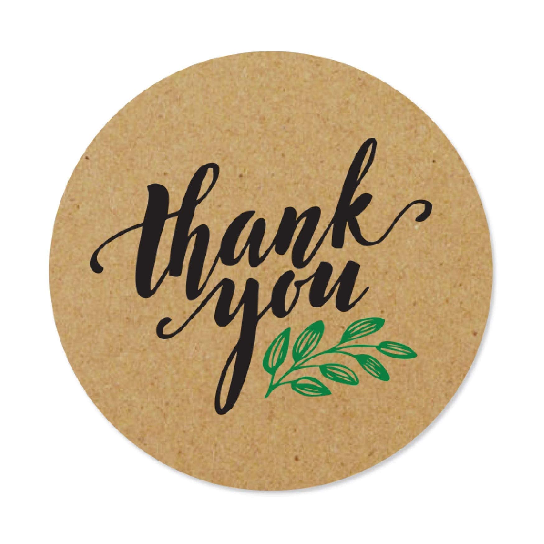 easykart labels 10000 Kraft Thank You Sticker Labels | 1 Inch Size | Highly Recommended for Birthdays, Weddings, Giveaways, Bridal Showers and Perfect for Small Business Owners (10 PACK)