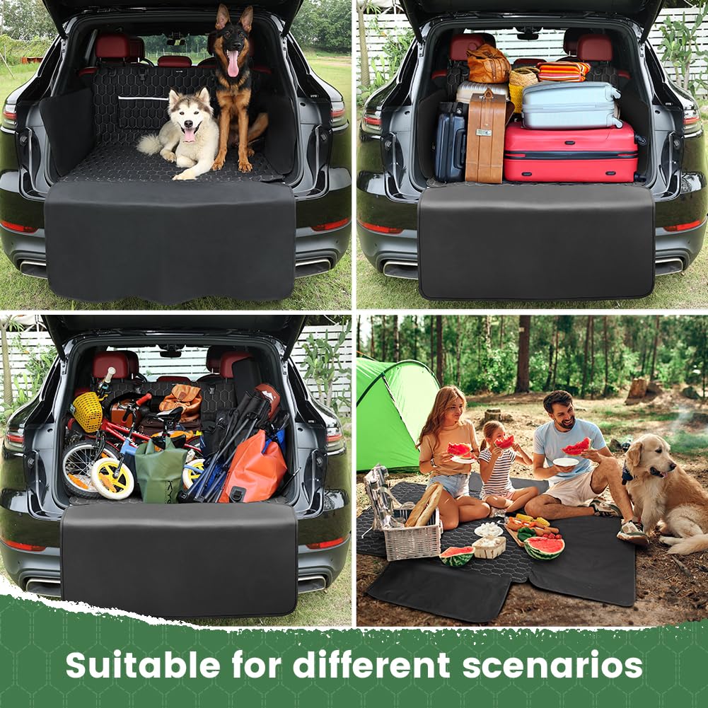 KYG Protection Coffre Voiture Chien Protège Coffre pour Chien Housse de Coffre pour Universelle Voiture Imperméable et Antidérapant Durables Pliable et Rangé 195 * 103cm