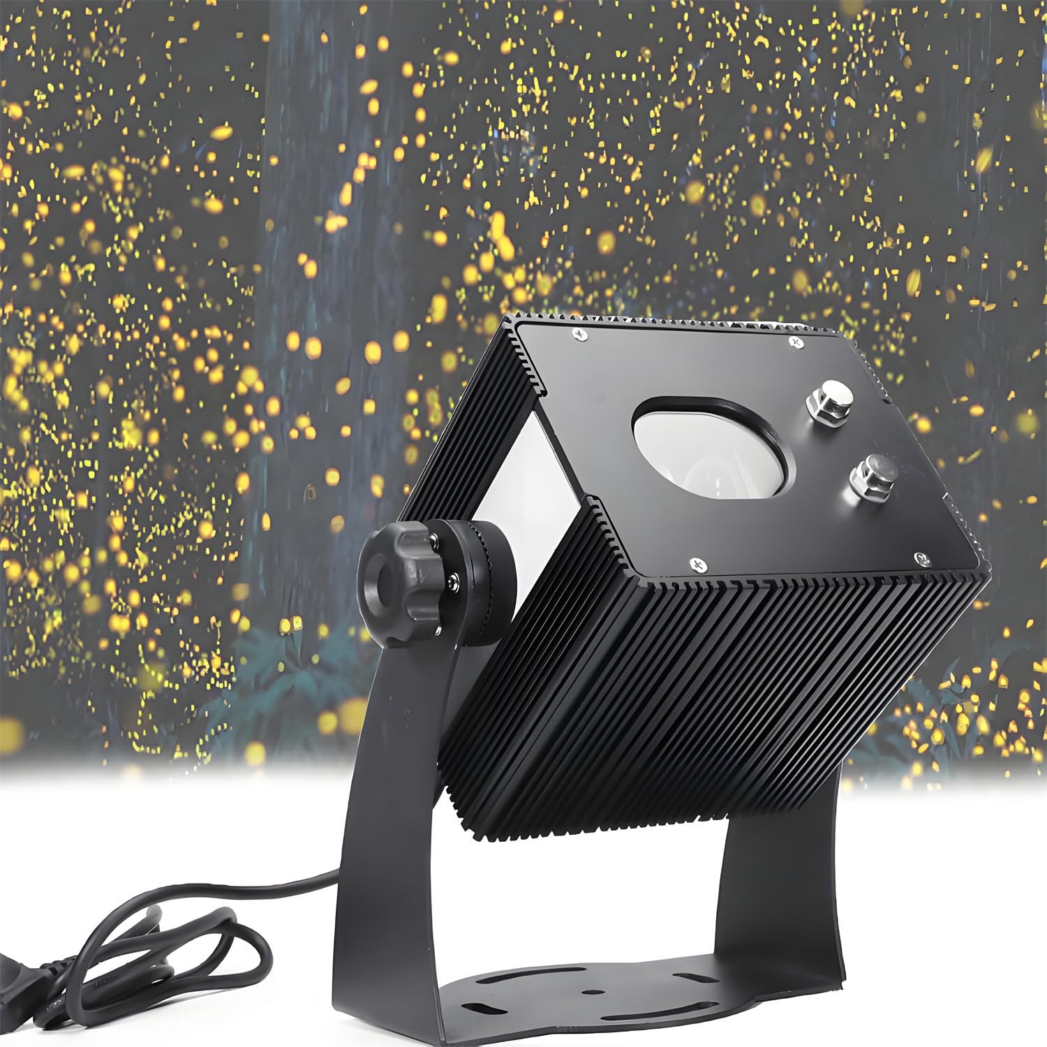 Projecteur de Noël – Vitesse réglable, étanche, effet luciole dynamique pour fête, Halloween et décoration de vacances – Éclairage de scène de 1500 mW