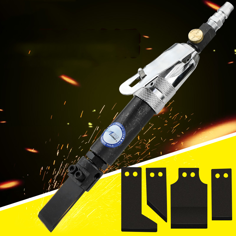 Jieotwice Mini Air Knife Shovel Chisel Pneumatic Air Scraper Set Industrial Welding Deburring Rust Removing Tool Pneumatic Chisel 3500RPM
