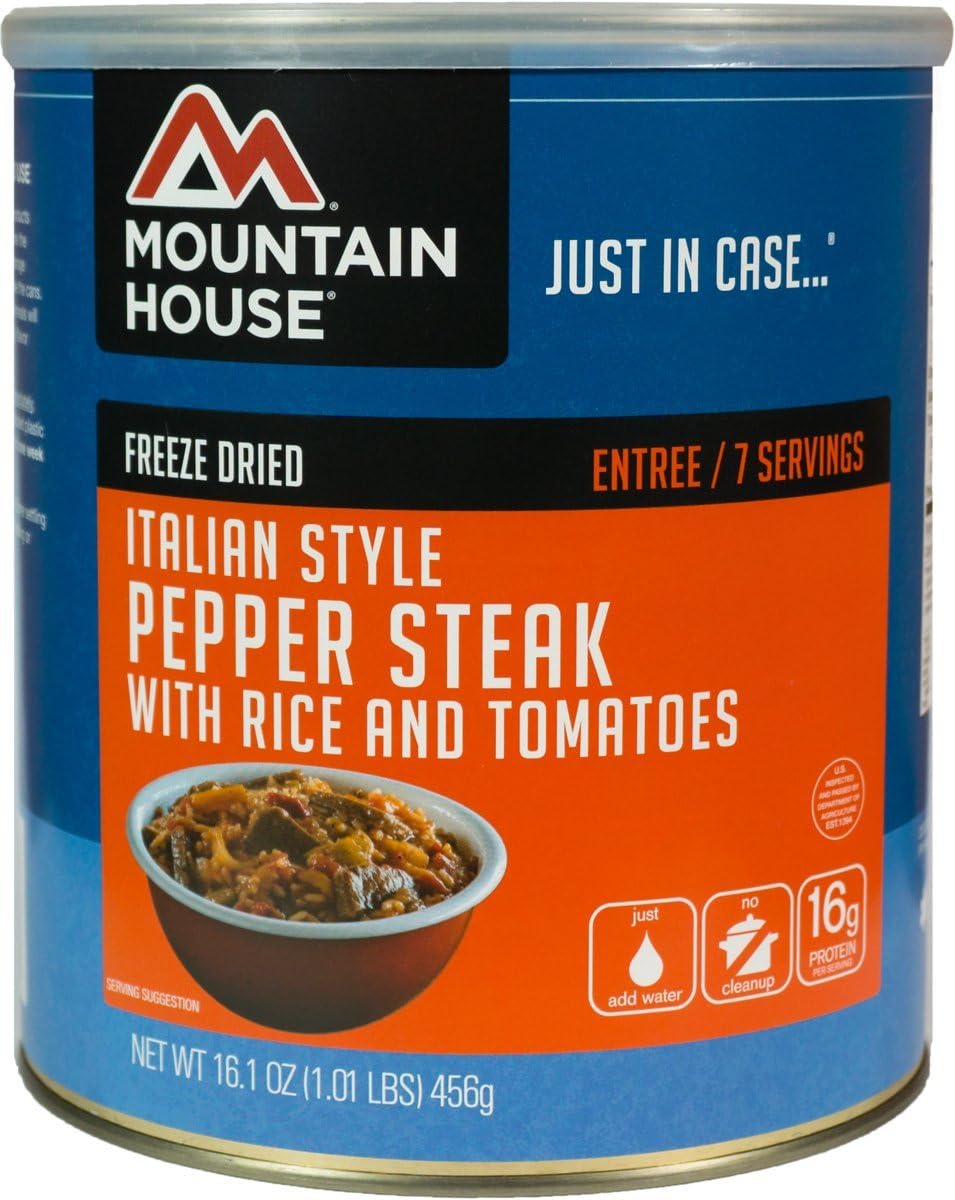 Mountain House Italian Style Pepper Steak with Rice