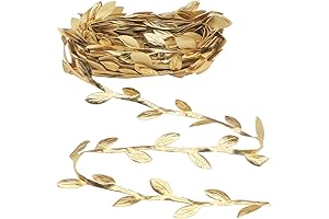 Soleebee Gold Leg Wrap Leaf Ribbon