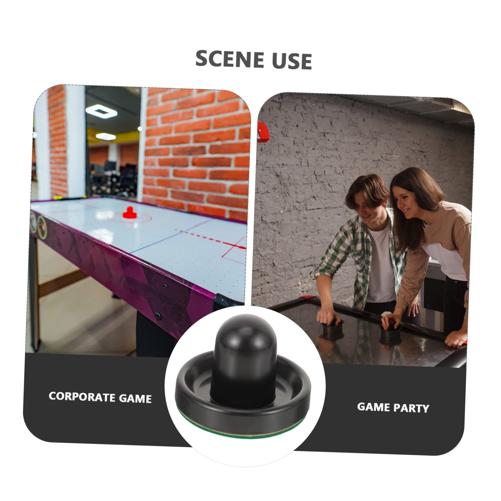 HEMOTON 1Set Ice Hockey Pusher Set Professional Tabletop Hockey Paddle for Enhanced Game Play Convenient Lint Hockey Game Accessories Includes Pushers and Cloths