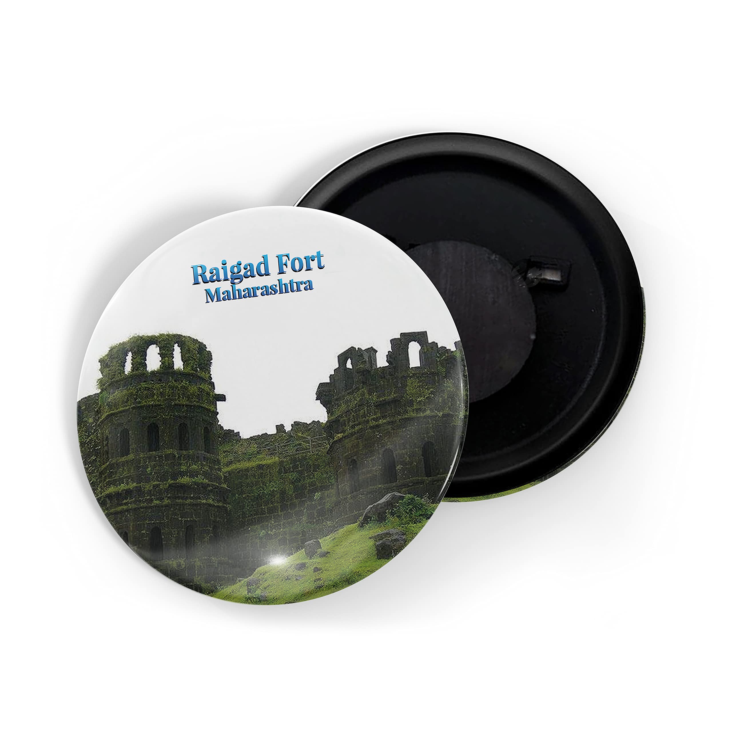 dhcrafts Fridge Magnet Multicolour Maharashtra Raigad Fort D3 Glossy Finish Design Pack of 1-image-49