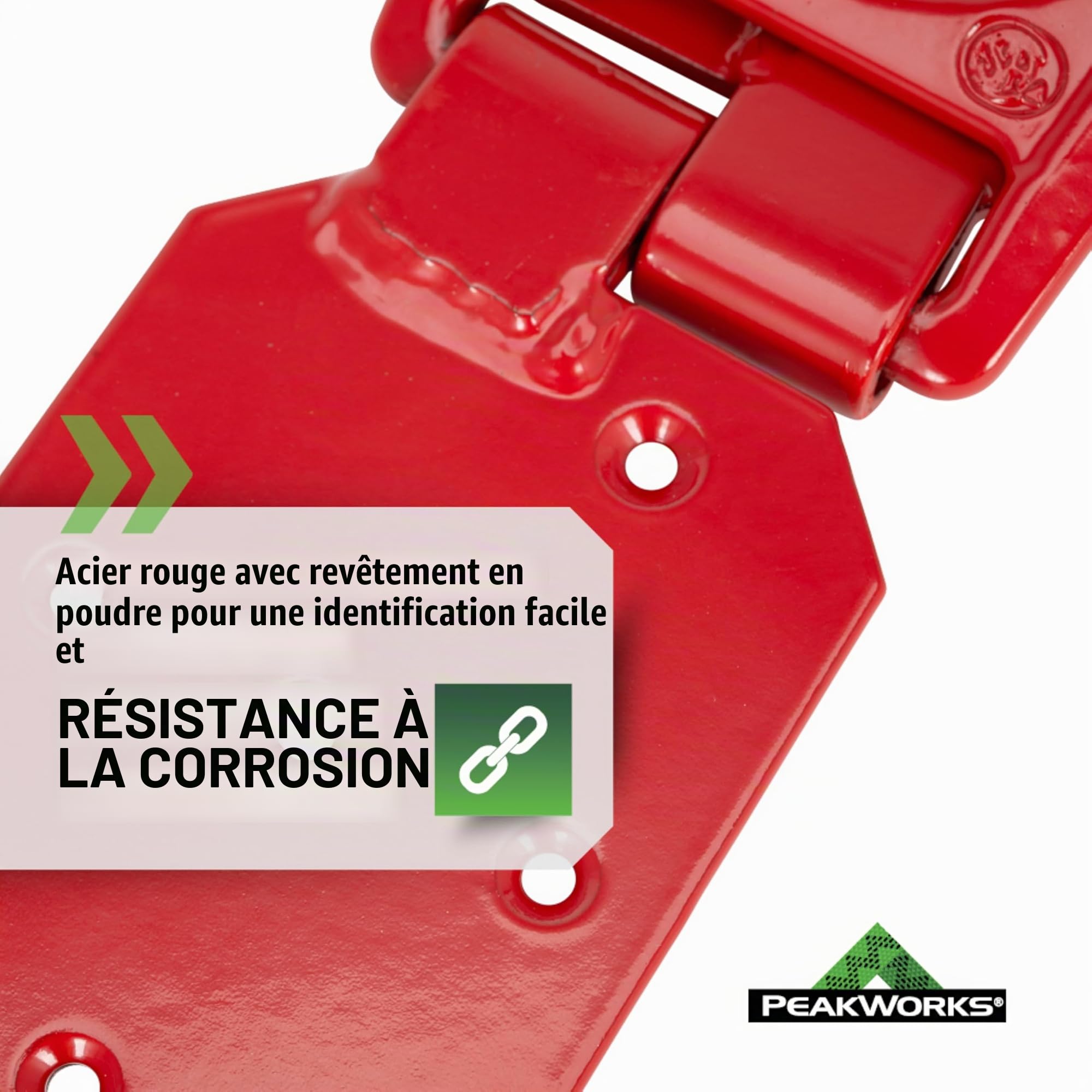 Peakworks Fall Protection V8229100 Industrial/Construction Reusable Roof Anchor Bracket, Hinged, OSHA/ANSI Compliant, Temporary, Red (Anchor Screws Sold Seperately)