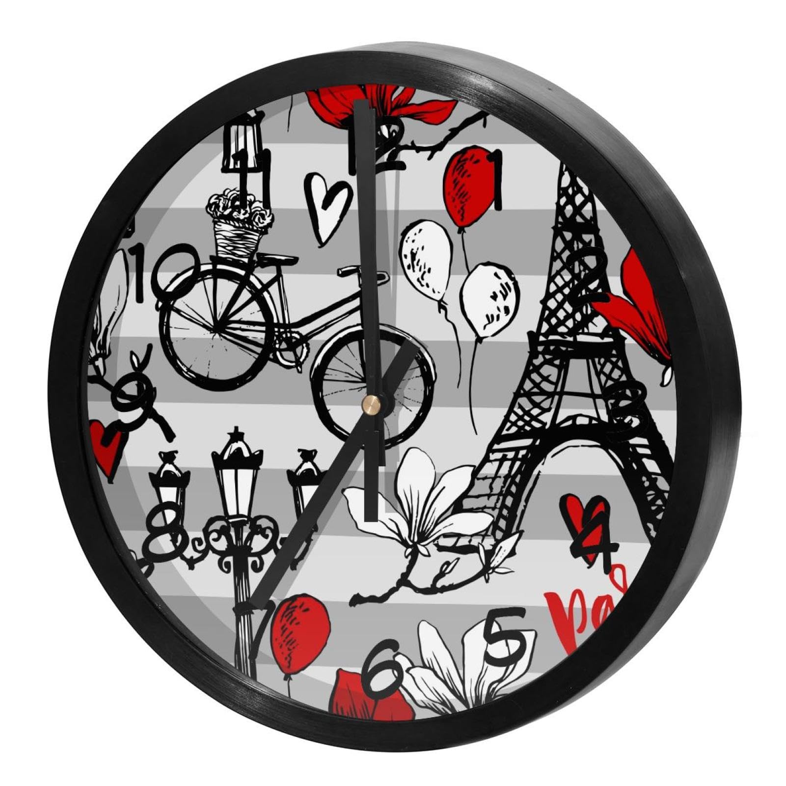 Horloge murale sans tic-tac silencieuse à quartz pour en finir avec les bruits