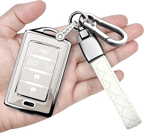 Sindeda Funda para llavero Jeep con llavero de protección completa suave compatible con Grand Wagoneer 2022 Wagoneer 2022 2022 Grand Cherokee L 2021