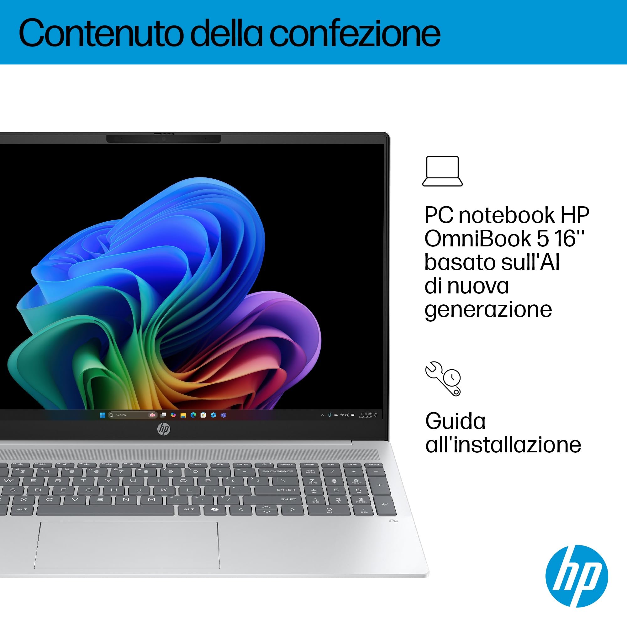 HP Omnibook 5 16-ag1002sl AMD Ryzen AI 5 340 16GB RAM 512GB SSD 16" 2K IPS Laptop Windows 11