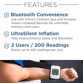OMRON Gold Wireless Wrist Blood Pressure Monitor for Home Use - 1 Doctor & Pharmacist Recommended Brand - Clinically Validated - Connect App