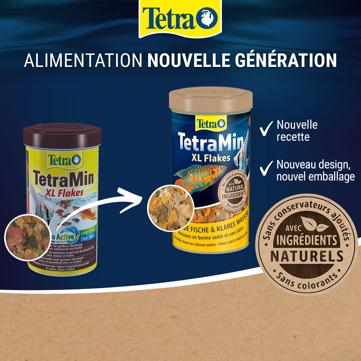 TetraMin Aliment pour Tous Poissons d'ornement, 500 ml (Lot de 1)