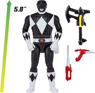 Power Rangers Mighty Morphin Re-Ignition - Auto-Morphin Black Ranger (Season 2) Action Figure by Playmates Toys