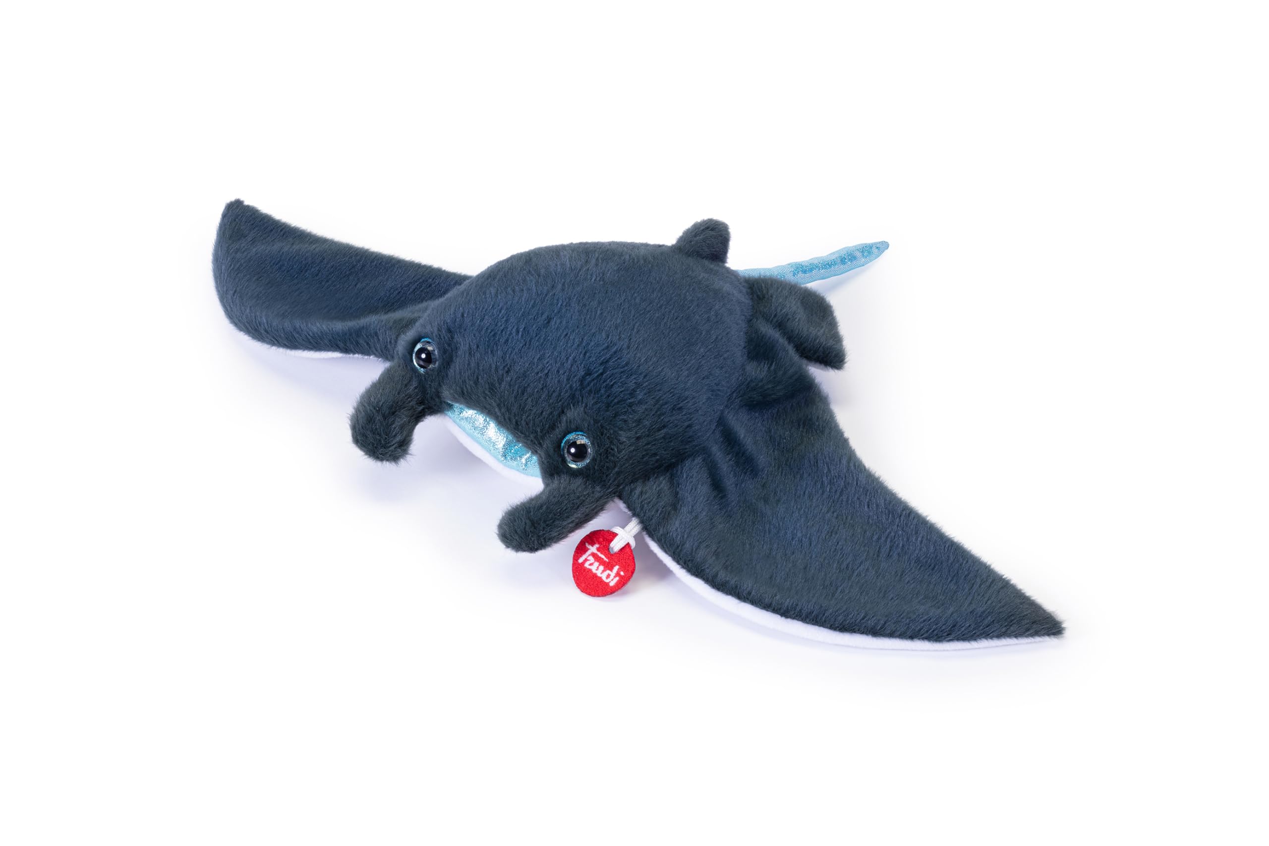 Trudi Manta ray Plush sea gifts, underwater animals and beach. Xmas and birthday present | 15x25x7cm size S | Sealife Depth | model 26573