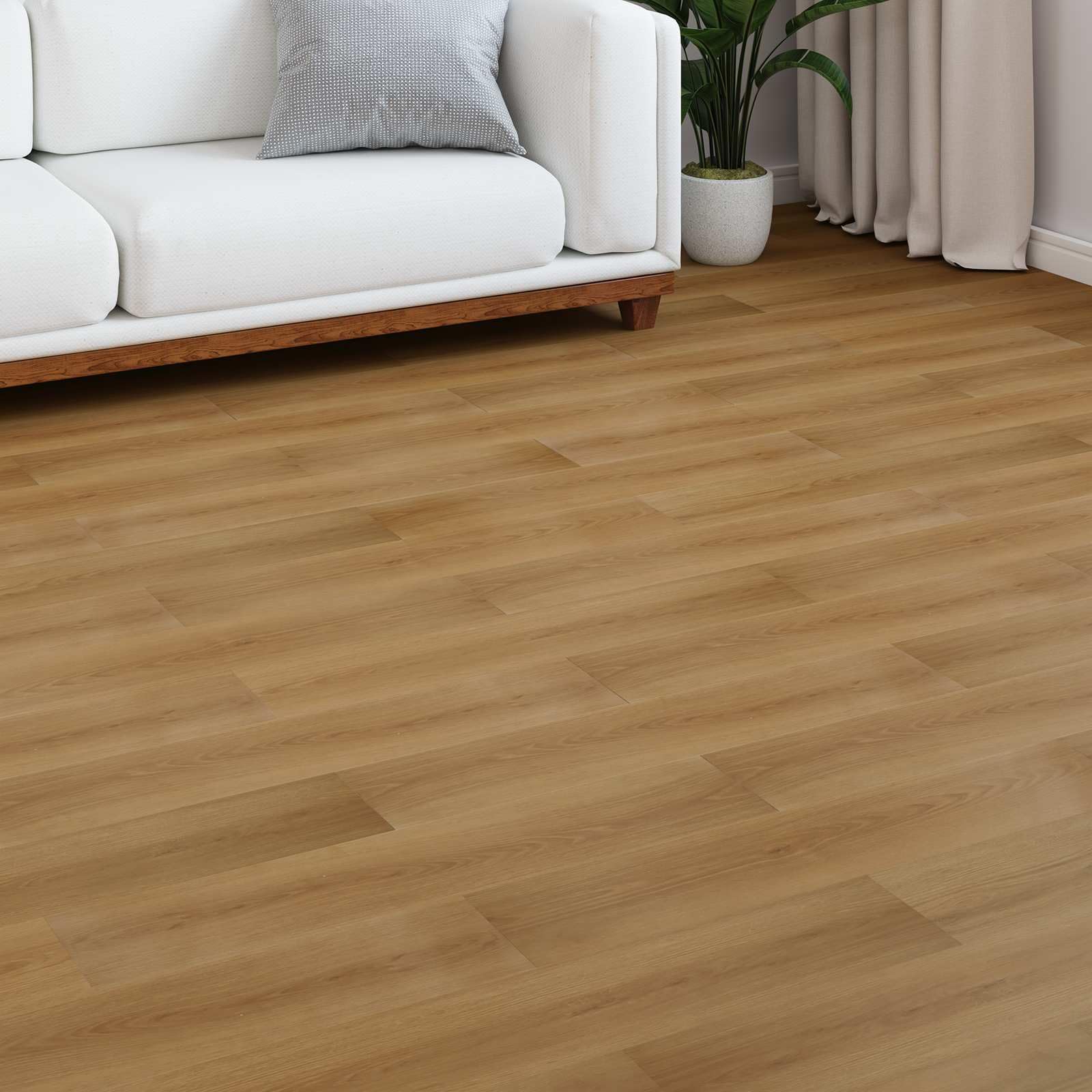 Pavimento in legno laminato lavanda chiaro, 101 x 20 x 0,8 cm