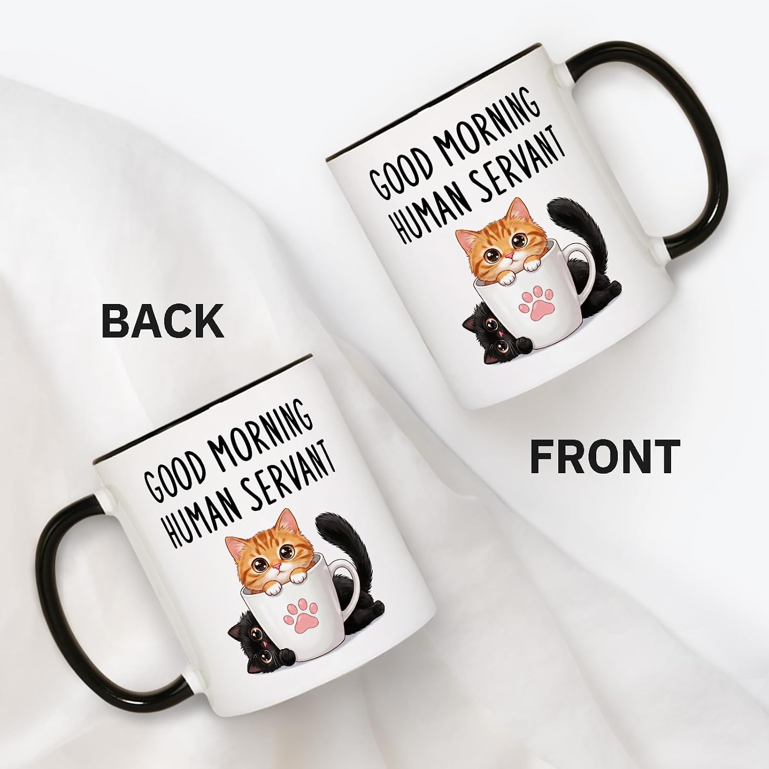 Aurahouse Funny Cat Gifts for Women and Men, Cat Lover Gifts Mug
