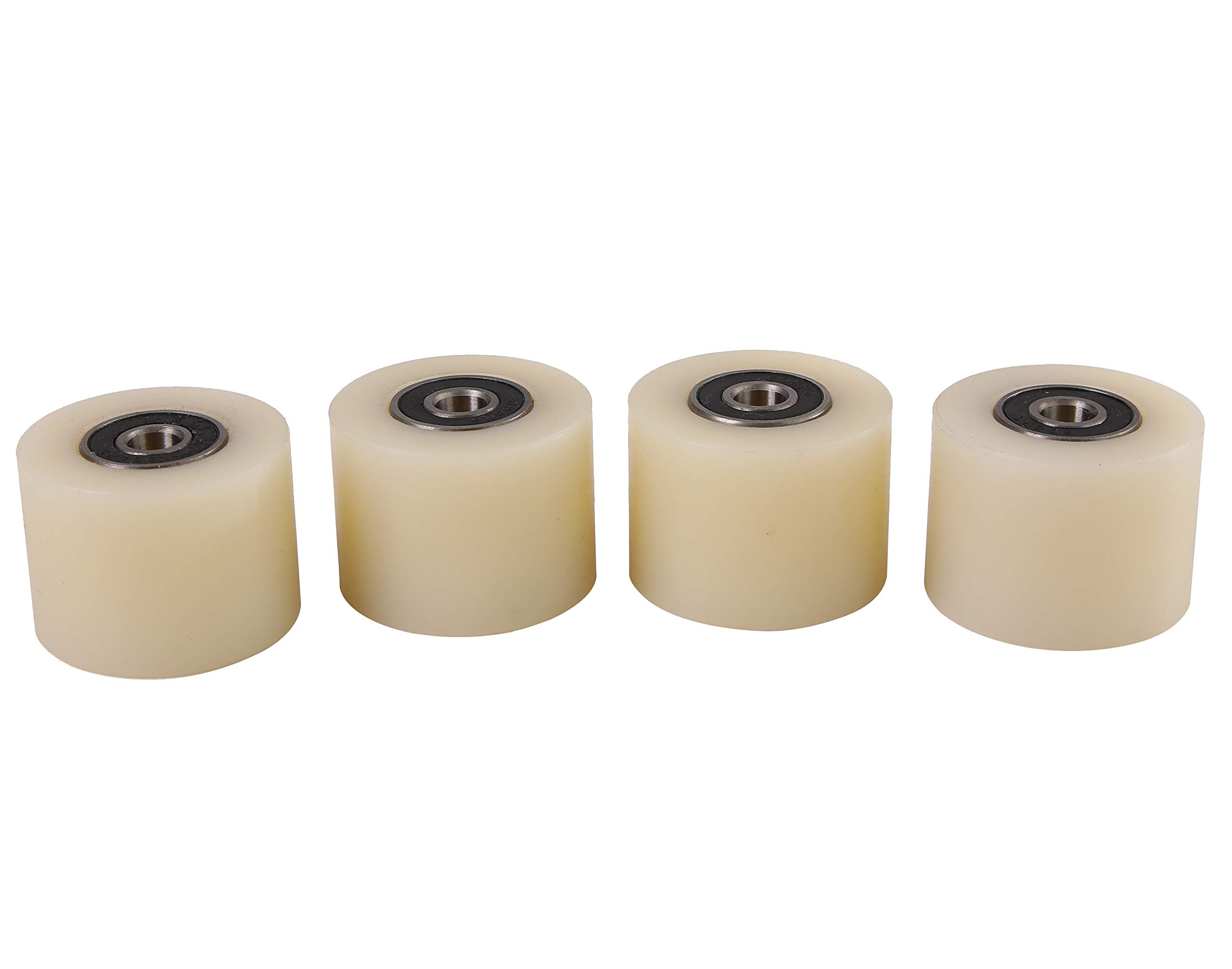 Smart Machines, lot de 4 roues en nylon polyamide de 40 mm avec un diamètre de 30 mm et 8 mm de large, roulement usiné avec précision en Union européenne
