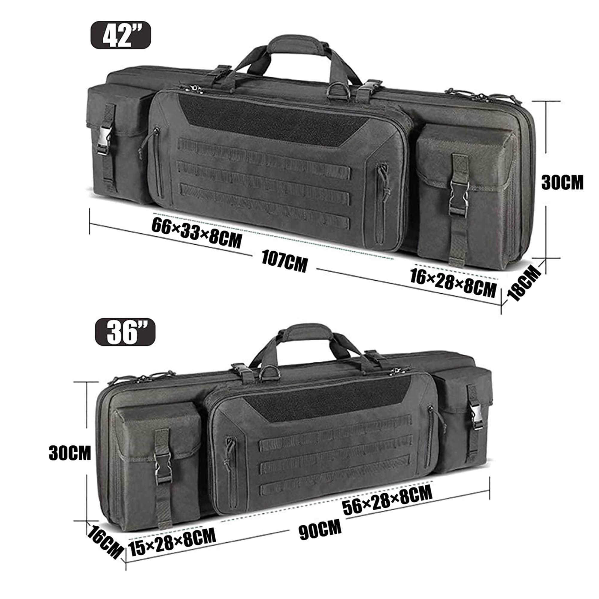 Futerały na karabiny Tactical Rifle Case Podwójne etui na karabiny Outdoor Airsoft Gun Bag Torby na broń do karabinów i pistoletów Futerał na broń Torby na karabin do strzelnicy