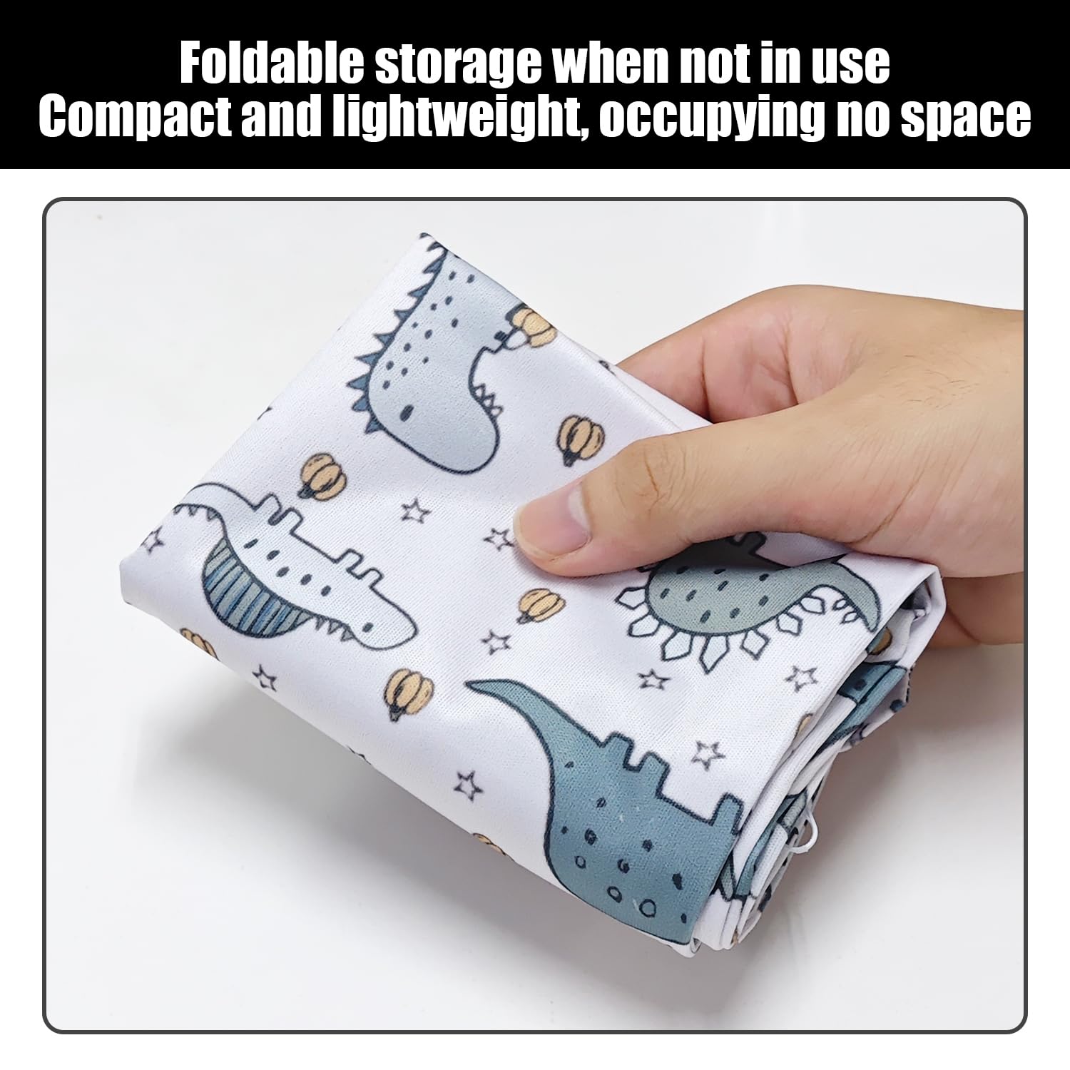 OODJVN 3 Dinosaur Waterproof Diaper Bags And 3 Hooks, Multifunctional Storage Hanging Bags, Waterproof Wet And Dry Bags - Image 4