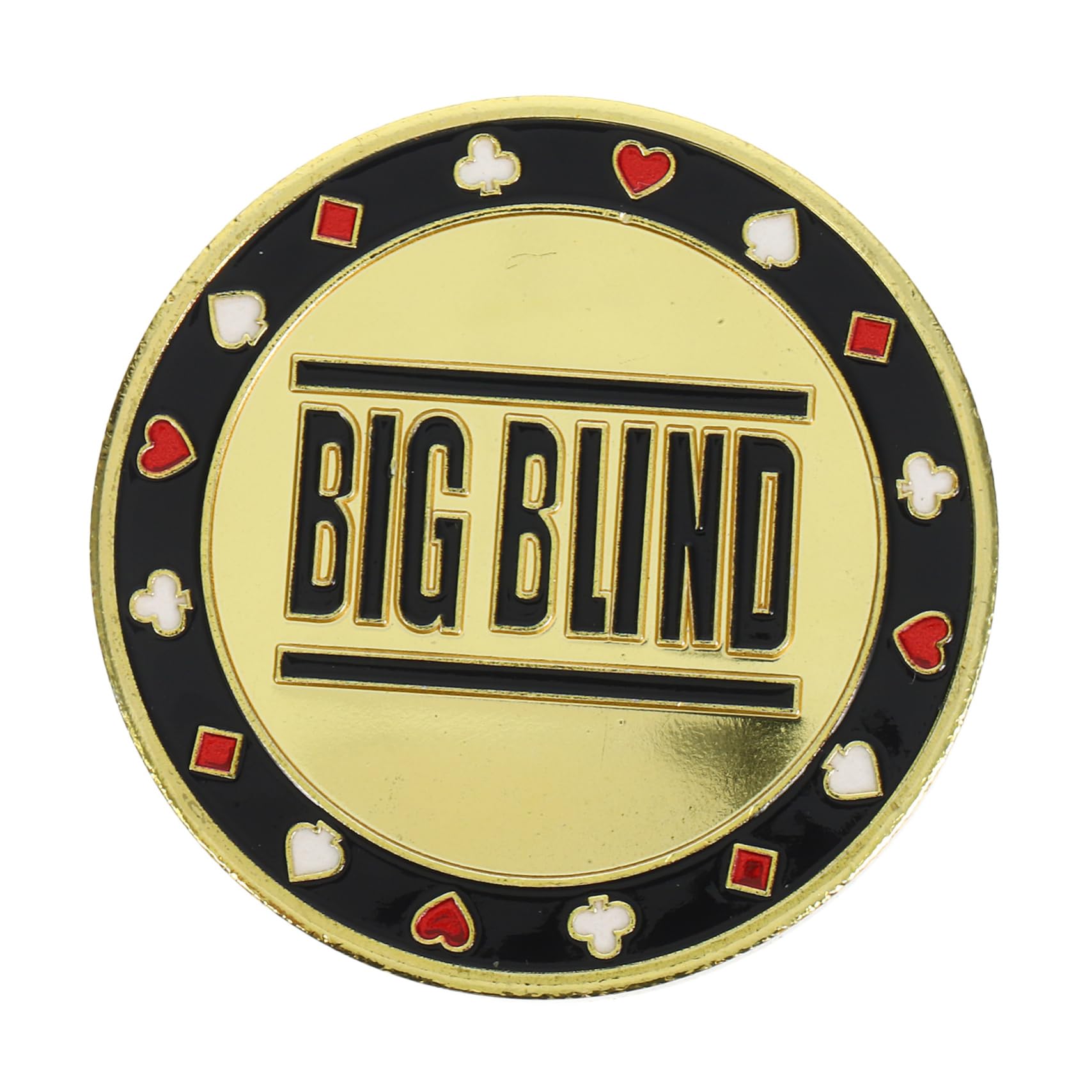 Hemoton Dealer Chip Poker Chips Big Blind Small Blind Metal Poker Markers Game Supplies