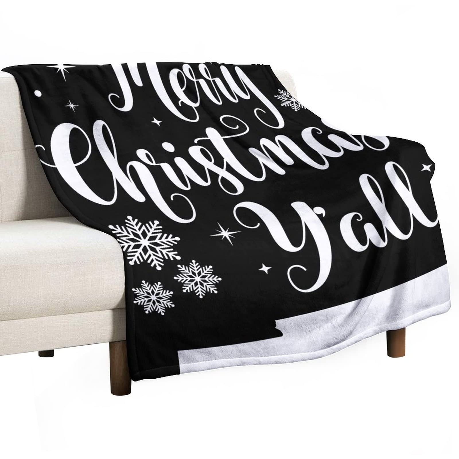 Couverture canapé Noël Nouveau-Mexique cadeau idéal couple jeté de lit silhouette US douillet