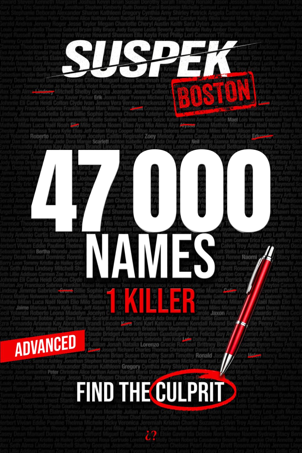 SUSPEK - Murder in Boston: 47,000 Suspects, 17 Clues, Name the Killer | A Murder Mystery Puzzle Book for Adults, Armchair Detectives, Whodunit Lovers, and Cozy Crime Fans (Case 05) (SUSPEK-US)