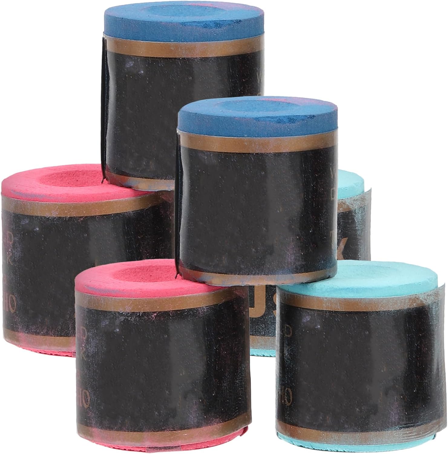 Holibanna 6pcs Professional Billiard Pool Chalk Set Sturdy Portable Cue Chalk for Billiard Accessories Fine for Pool Table Use