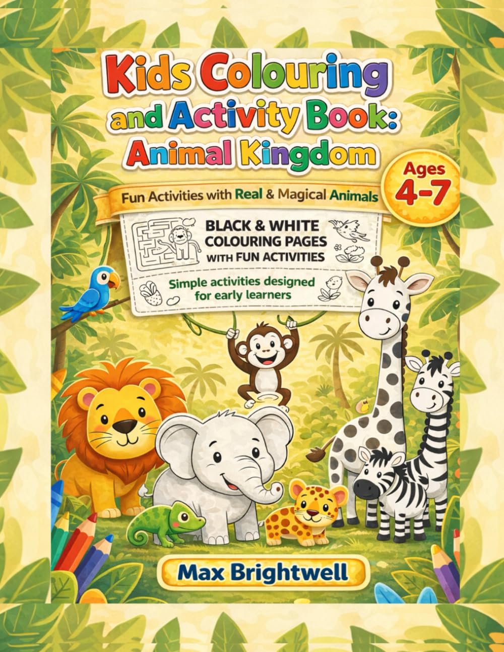 Kids Colouring and Activity Book: Animal Kingdom