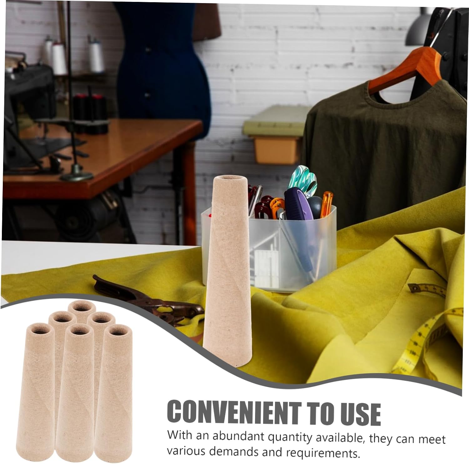 BEBEMOKO 5pcs Cardboard Tube Embroidery Yarn Winder for DIY Knitting Paper Tube Delinting Machine Accessories