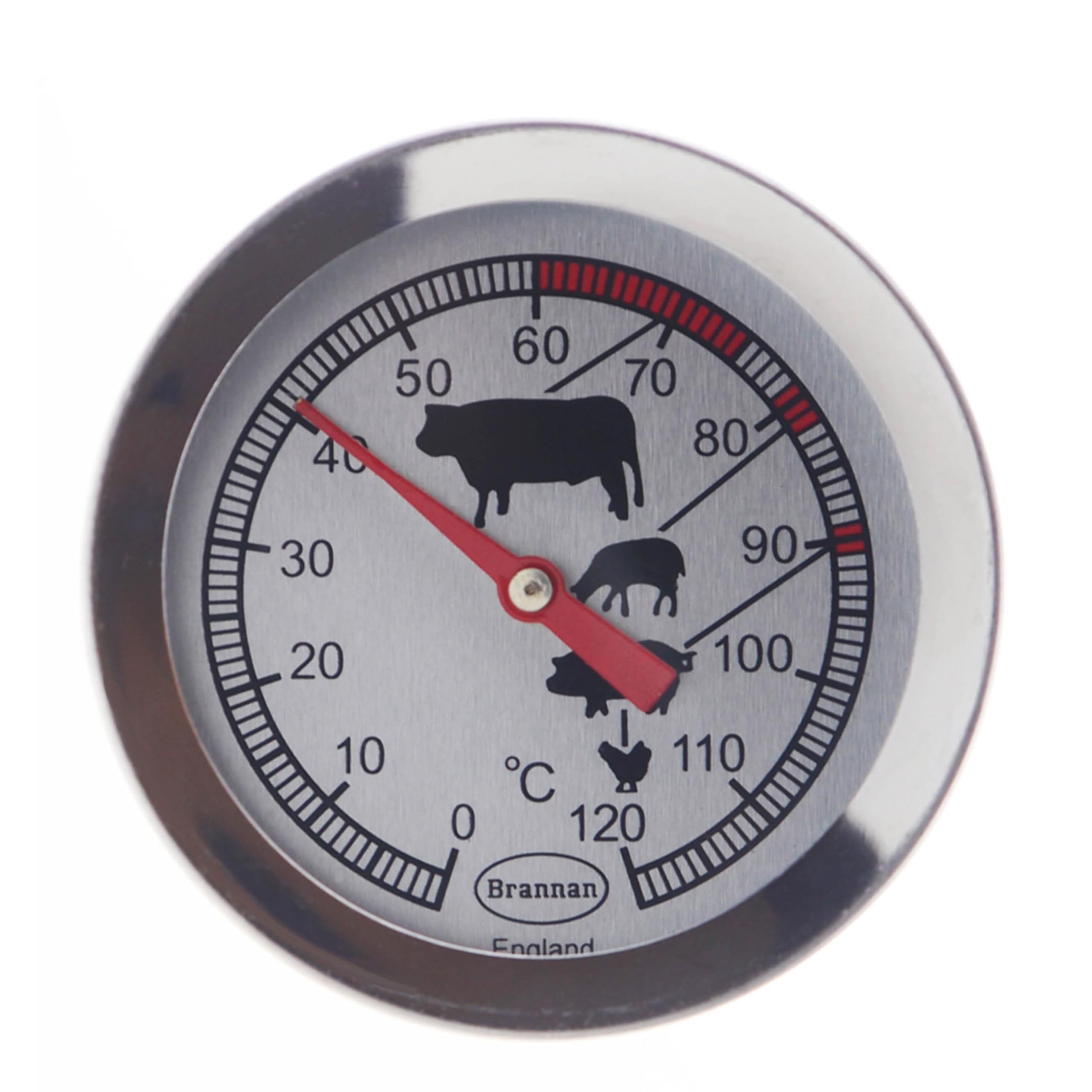 Brannan Meat Thermometer Easy to Read Dial Food Probe For Use in Kitchen Air Fryer Oven Cooking For Food