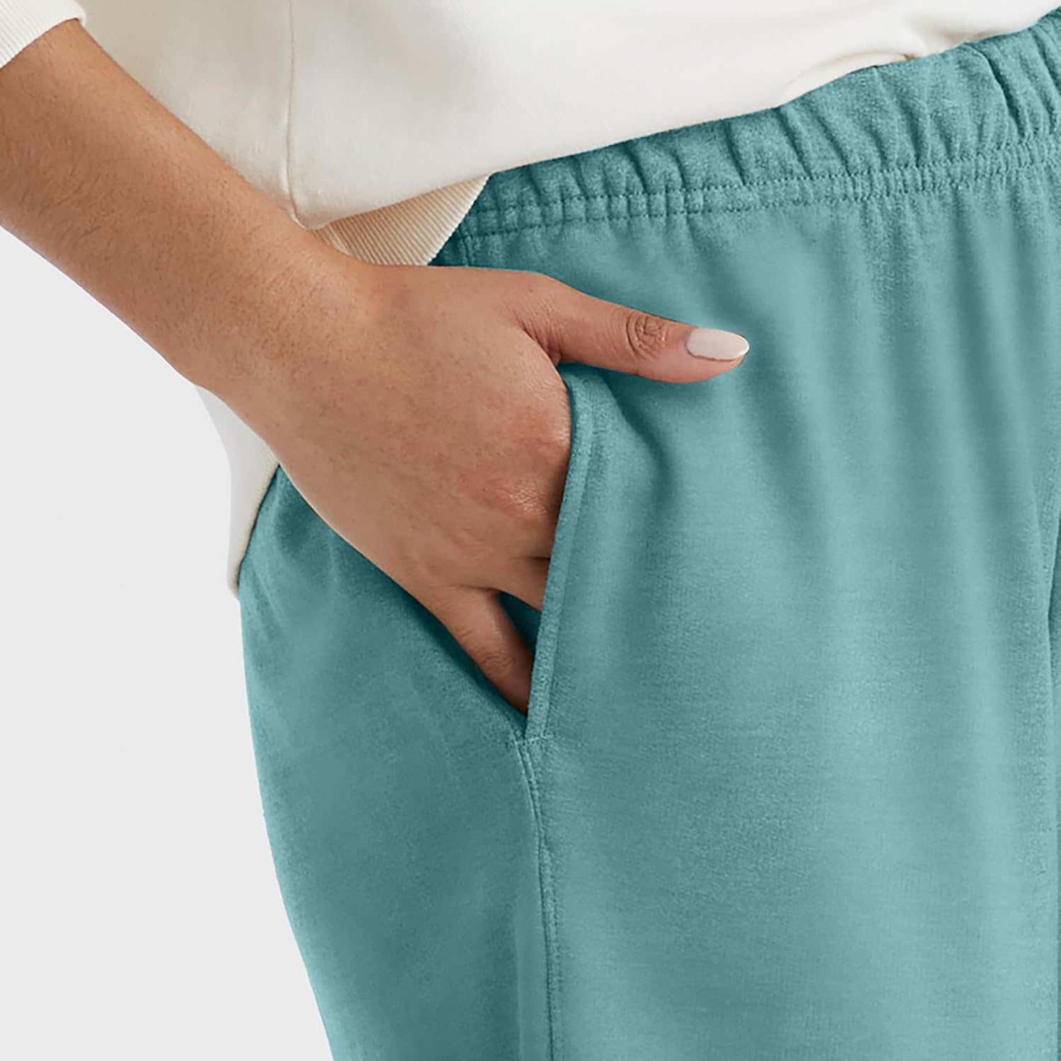 Hanes womens Originals Wide Leg Crop Pants - Image 4