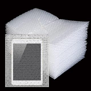 50Pcs Clear Bubble Out Bags, 8”x10” Bubble Pouches Bags for Shipping, Double Wall Bubble Cushioning Wrap Bags for Mailing Packing, Moving and Storage Fragile China Dishes Electronic Item