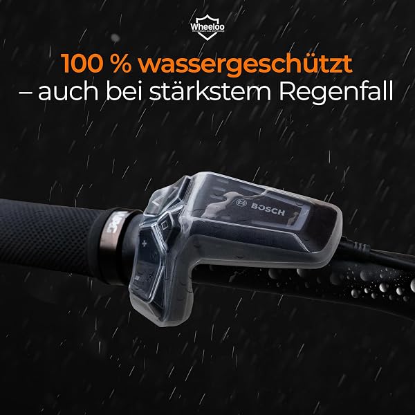 WHEELOO Schutzhülle für Bosch LED Remote I transparent & wasserabweisend I Ebike Steuereinheit Hülle kratzfest & spiegelfrei I E-Bike Schutz Cover für Smart System I Displayschutz Zubehör für E Bike - 4