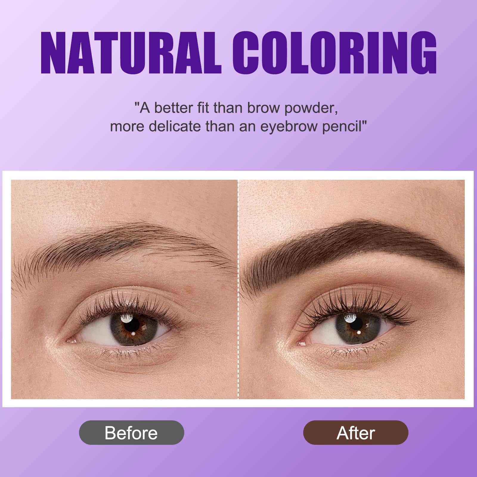 Eyebrow Tint Tattoo Eyebrow Gel Peel Off, Waterproof Long-lasting Brown Brow Tint Colours, Semi-Permanent EyebrowDye - Image 3