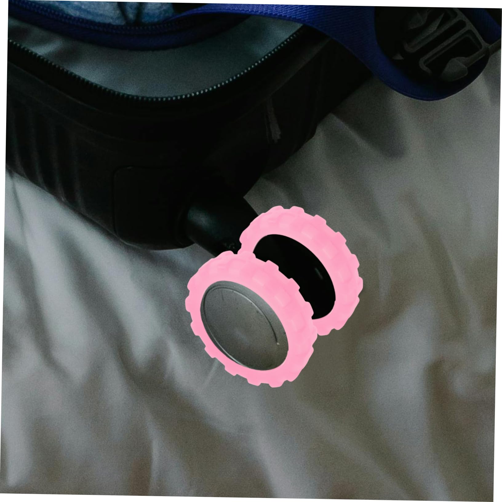 20 Piezas Maleta de Equipaje Protectores de Ruedas para Ruedas de Equipaje Cubierta de as de Maleta Protectores de s Suministros Tapas de Gel de sílice Rosa