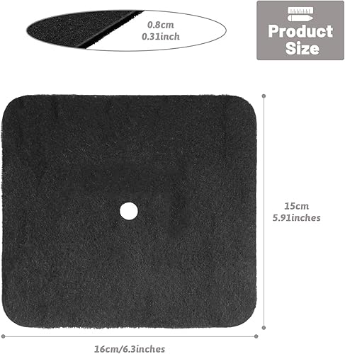 Miniatura 2 de Filtros de repuesto para caja de arena para gatos compatibles con caja de arena con capucha Catit, purificador de aire de carbón activado precortado
