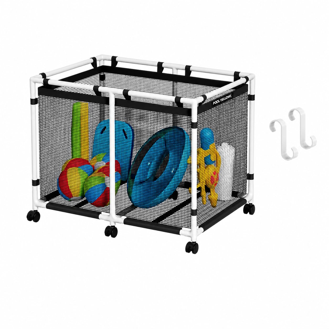 Pool Zubehör Bundle | Pool-Aufbewahrungsbehälter Basic-Plus-Style & S-Haken