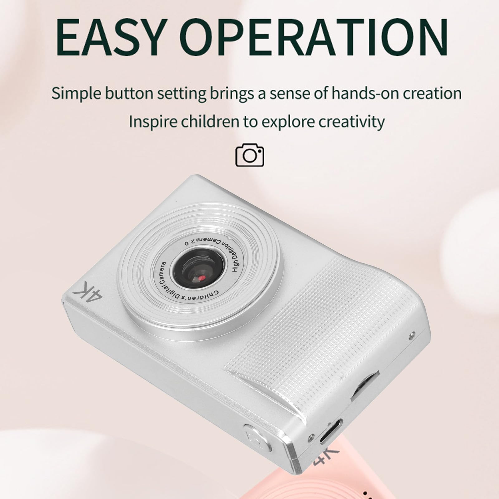 Appareil Photo Numérique 1080P HD Avec Trépied - Double Objectif 40MP Selfie Vidéo Caméscope Amusant Pour Étudiants Et Enfants
