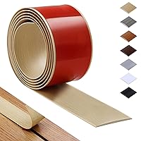 Vista 15 de Bnell Tira de Transición de Piso Tiras de Cobertura de Piso Autoadhesivas Transiciones de Pisos Tira de Piso Laminado Tira Divisoria Plana de Piso